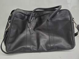 Coach Black Leather Weekend Bag
