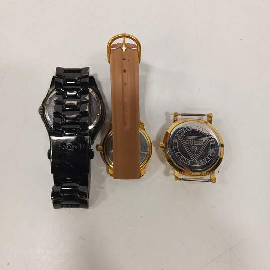 3pc Lot of Men's Guess Watches image number 2