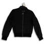 Womens Black Bend Long Sleeve Full-Zip Bomber Jacket Size Small image number 4