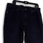 Mens Blue Denim Dark Wash Pockets Stretch Straight Leg Jeans Size 36x34 image number 3