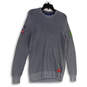 Womens Gray Crew Neck Long Sleeve Tight-Knit Pullover Sweater Size XL image number 1