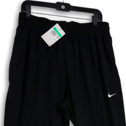 NWT Mens Black Elastic Waist Standard Fit Pull-On Track Pants Size XL