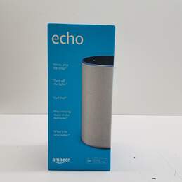 Amazon Echo (2nd Generation) Smart Assistant - Sandstone Fabric