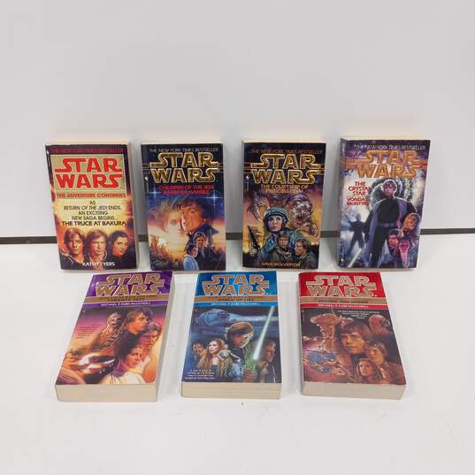 Lot of 7 Assorted Star Wars Novels image number 1