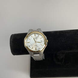 Designer Seiko Two-Tone Stainless Steel Round Dial Date Analog Wristwatch