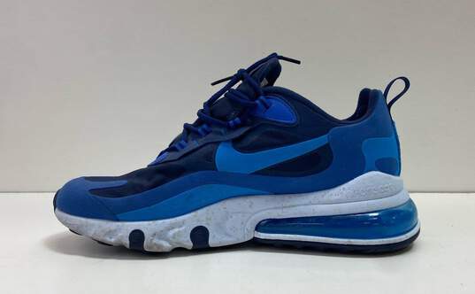 Nike Men's 270 React Blue Sneakers Sz. 9.5 image number 2