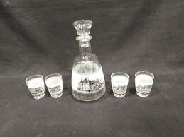 Decanter And Four Glasses