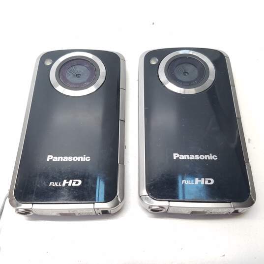 Set of 2 Panasonic HM-TA2 HD Pocket Camcorders image number 5