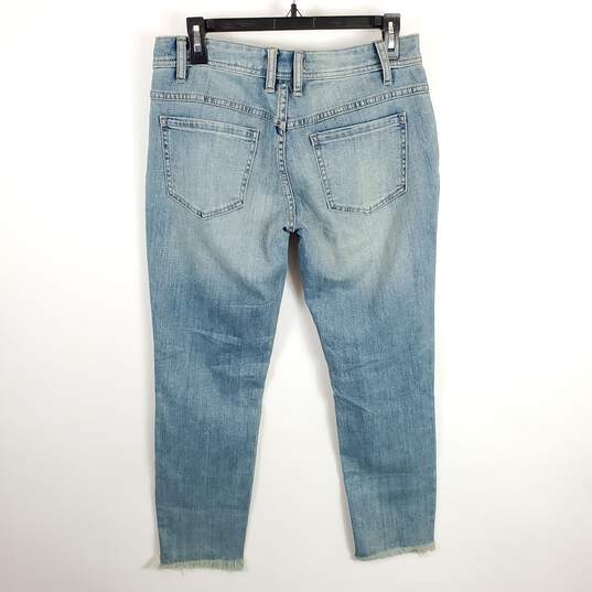 Free People Women Blue Washed Jeans Sz 28 image number 2