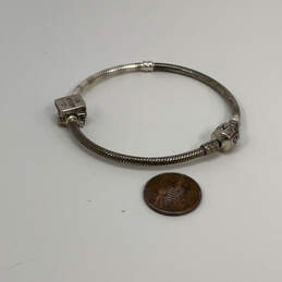 Designer Pandora S925 ALE Sterling Silver Round Shape Study Charm Bracelet