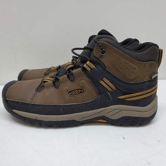Keen Targhee Waterproof Brown Hiking Boots Youth Size 5 image number 2
