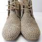 TOMS Kala Cheetah Print Leather Wedge Lace Up Boots Size 8.5 image number 8