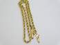 14K Yellow Gold Twisted Rope Chain Bracelet 2.7g image number 3