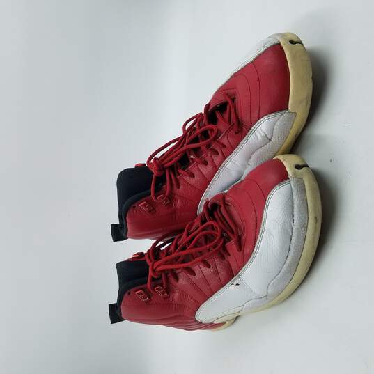 Air Jordan 12 Retro Sneakers Men's Sz 11 Red/White image number 3