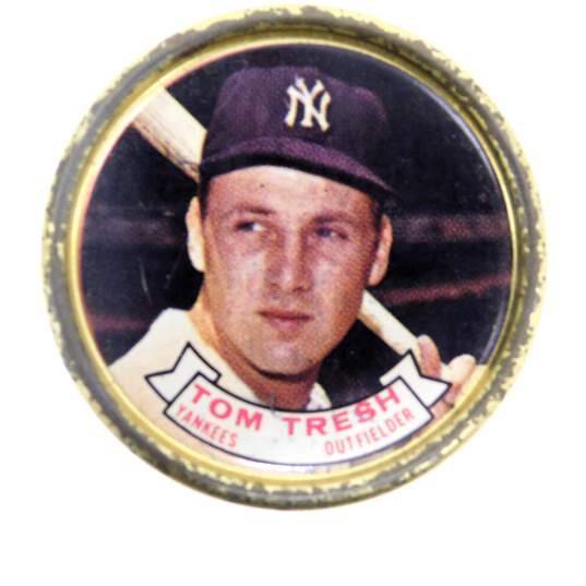 1964 Tom Tresh Topps Coins # 10 New York Yankees image number 1