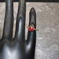 10K Yellow Gold Black & Red Enamel Ladybug Toe Ring - 0.6g image number 1