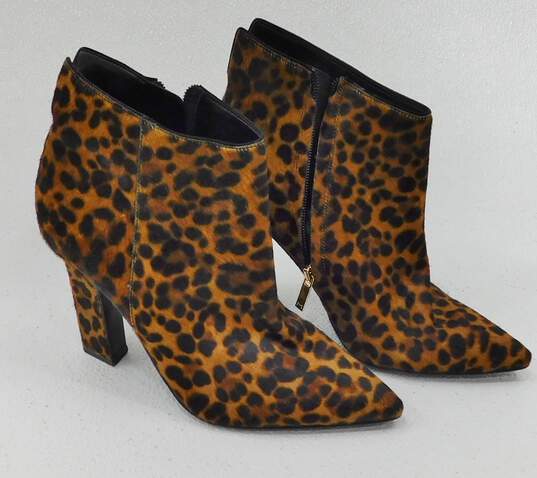 Women's Marc Fisher Fake Leopard High Heel Ankle Boots image number 1