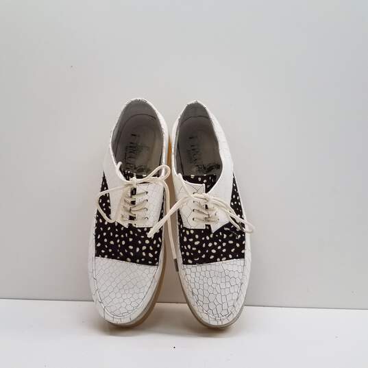 F Troupe Urban Outfitters Croc Embossed Leather Loafers White 8 image number 6