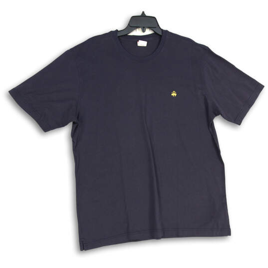 Mens Navy Blue Short Sleeve Crew Neck Regular Fit Pullover T Shirt Size XXL image number 1