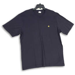 Mens Navy Blue Short Sleeve Crew Neck Regular Fit Pullover T Shirt Size XXL