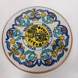 Italian Universita Degli Studi De Sannio Ceramic Trivet Plate