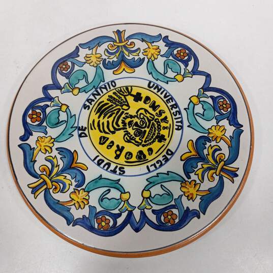 Italian Universita Degli Studi De Sannio Ceramic Trivet Plate image number 1