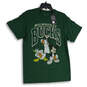 NWT Mens Green Milwaukee Bucks Basketball Disney Character T-Shirt Size S image number 1