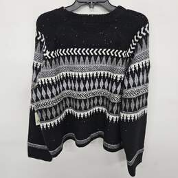 a.n.a Black & White Sequin Sweater alternative image