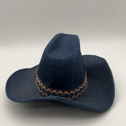 Mens Blue Jean Denim Wide Brim Adjustable Western Cowboy Hat Size XL