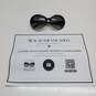 AUTHENTICATED WOMENS CHANEL BLACK ROUNDED SUNGLASSES image number 1