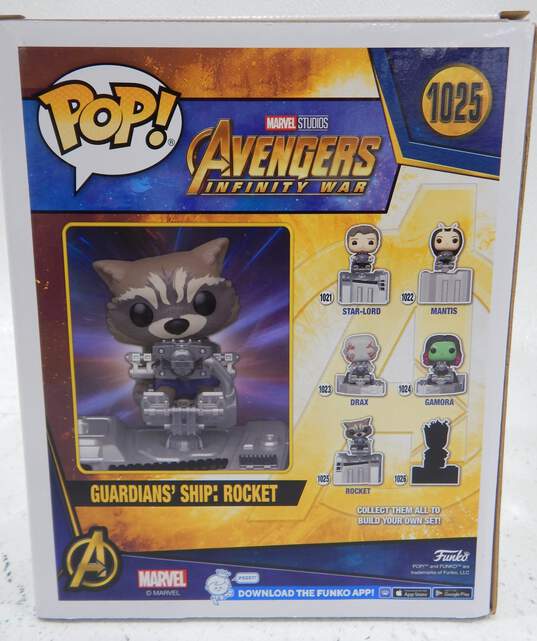 Funko Pop! 1025 Marvel Avengers Infinity War Guardians' Ship: Rocket (Walmart Exclusive) image number 4