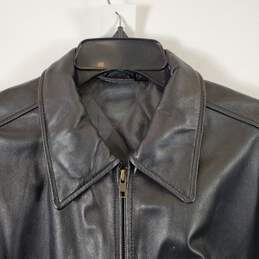 Cambridge Classics Men's Black Leather Jacket SZ L alternative image