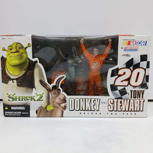 Action McFarlane Shrek 2 Donkey & Tony Stewart Action Figure IOB image number 1