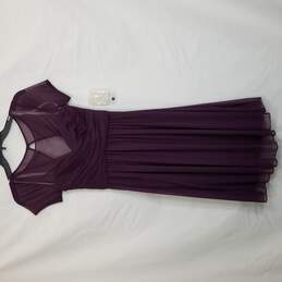 David's Bridal Women Purple Mesh Mini Dress 0 NWT