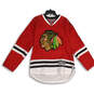 Mens Red Chicago Blackhawks Patrick Sharp #10 Hockey NHL Jersey Size L image number 1