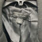 Womens Black Leather Long Sleeve Side Pocket Asymmetric Zip Jacket Size 1 image number 5