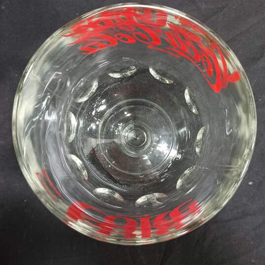 Vintage Coca Cola Pedestal Glass Goblet image number 3