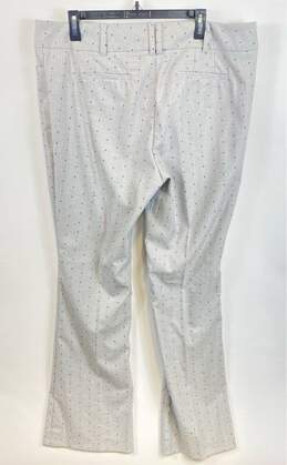 NWT New York & Company Womens Gray Polka Dot Bootcut Leg Dress Pants Sz 18 Tall alternative image