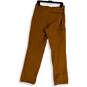 Mens Brown Flat Front Pockets Straight Leg Field Hiking Pants Size Medium image number 2