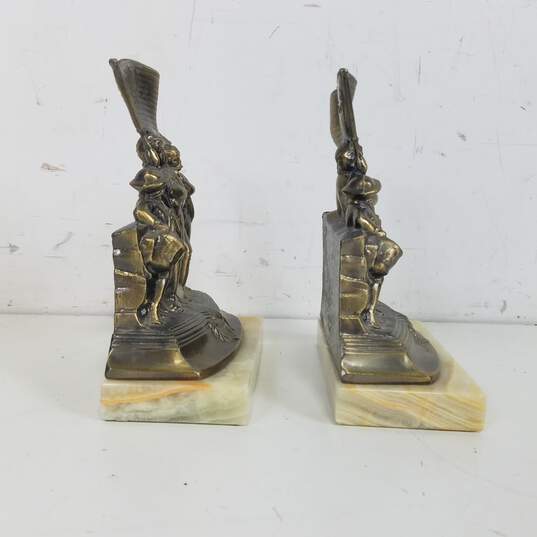 Vintage Cast Iron Federal Union Soldiers  1970's Bookend image number 6