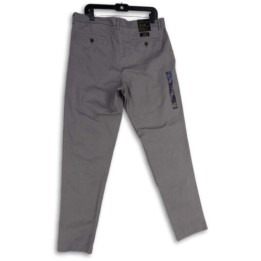 NWT Mens Gray Mason Slash Pocket Flat Front Stretch Chino Pants Size 35x34 image number 3