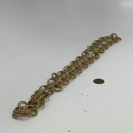 Designer Betsey Johnson Gold-Tone Double Strand Circle Link Chain Necklace alternative image