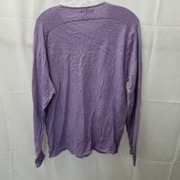 Zara Man Basic Purple Stretch Pullover Sweater Size XL alternative image
