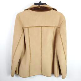 Real Clothes Women Brown Suede Jacket Sz 8 alternative image