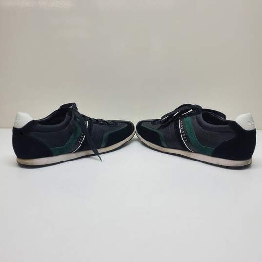 BOSS Green Men's Stiven Sneakers in Green/Black Suede Men's 9.5 EU 43 image number 4