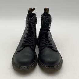 Dr. Martens Mens Black Round Toe Lace-Up Ankle Combat Boots Size 2