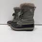 Sorel Kids Gray/Black Yoot Pac Nylon Boots Size 1 image number 1