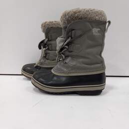Sorel Kids Gray/Black Yoot Pac Nylon Boots Size 1