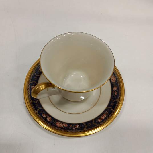 Set of Lenox Royal Peony Cups/Saucers image number 2