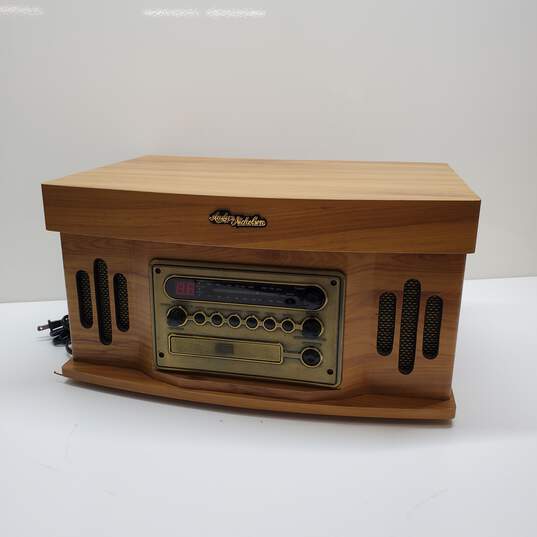 ANDERS NICHOLSON All-In-1 Record Player Turntable CD Radio Tape Combo (Untested) image number 3